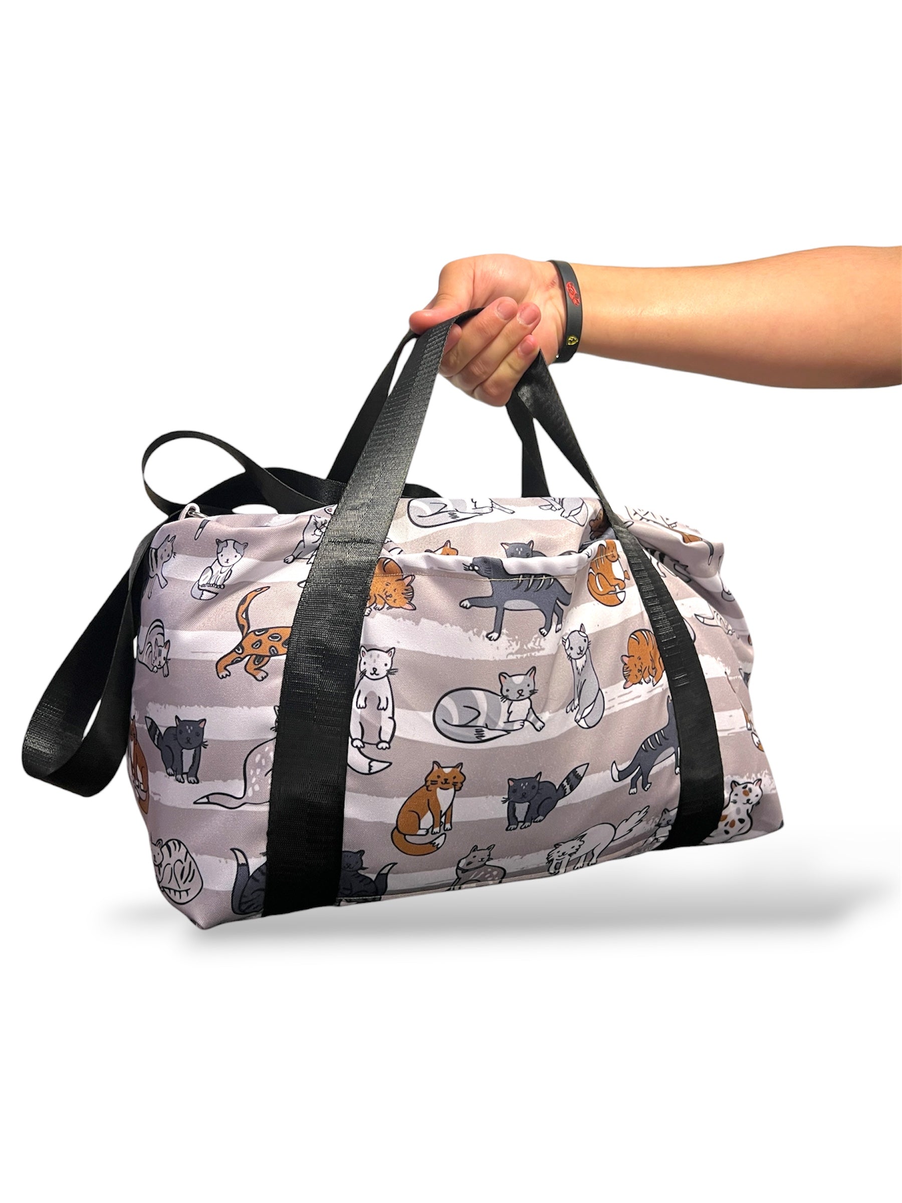 Whisker weekend duffle bag - black straps