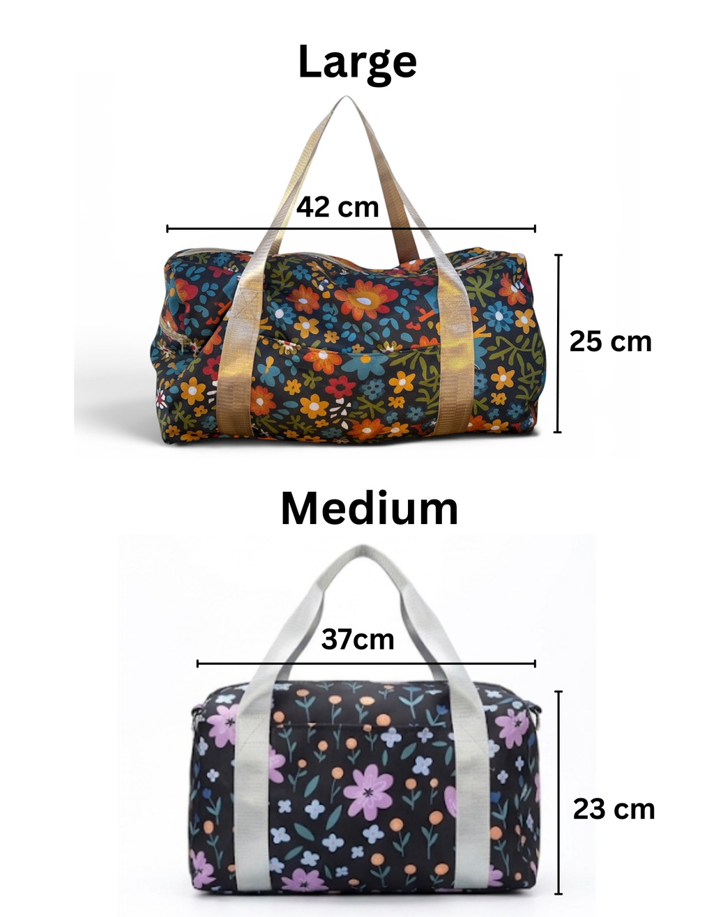 Midnight Bloom Duffel Bag