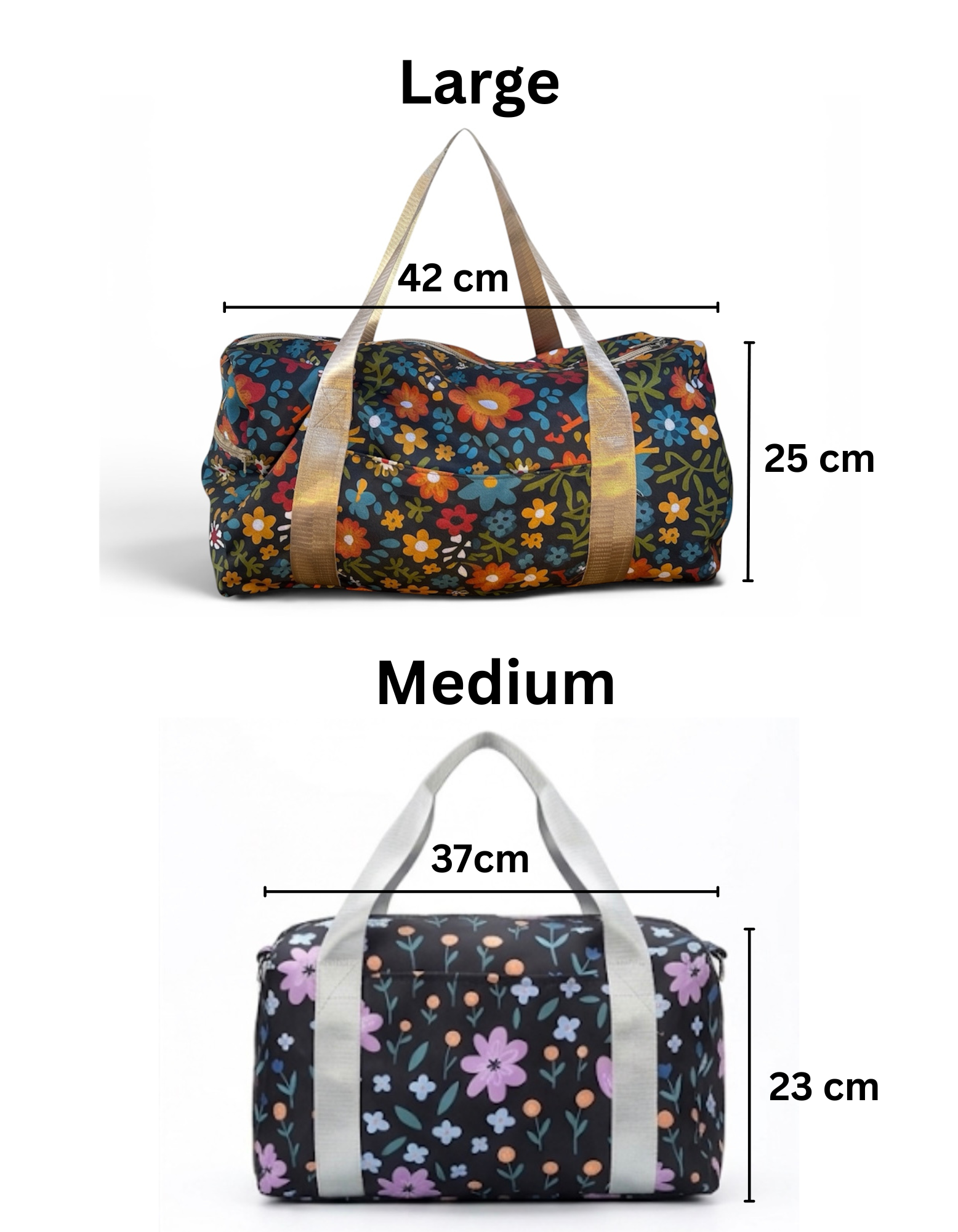 Midnight Bloom Duffel Bag