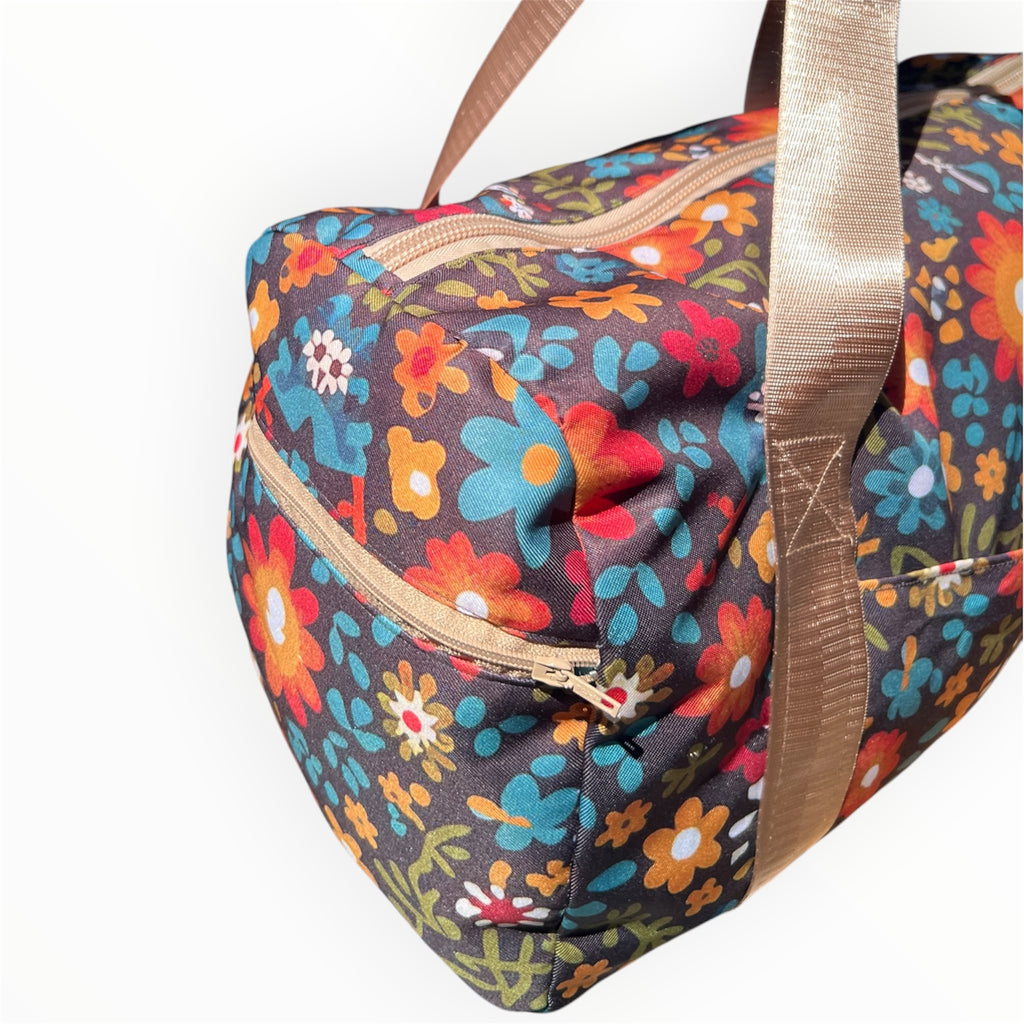 Olive Bloom Duffel Bag