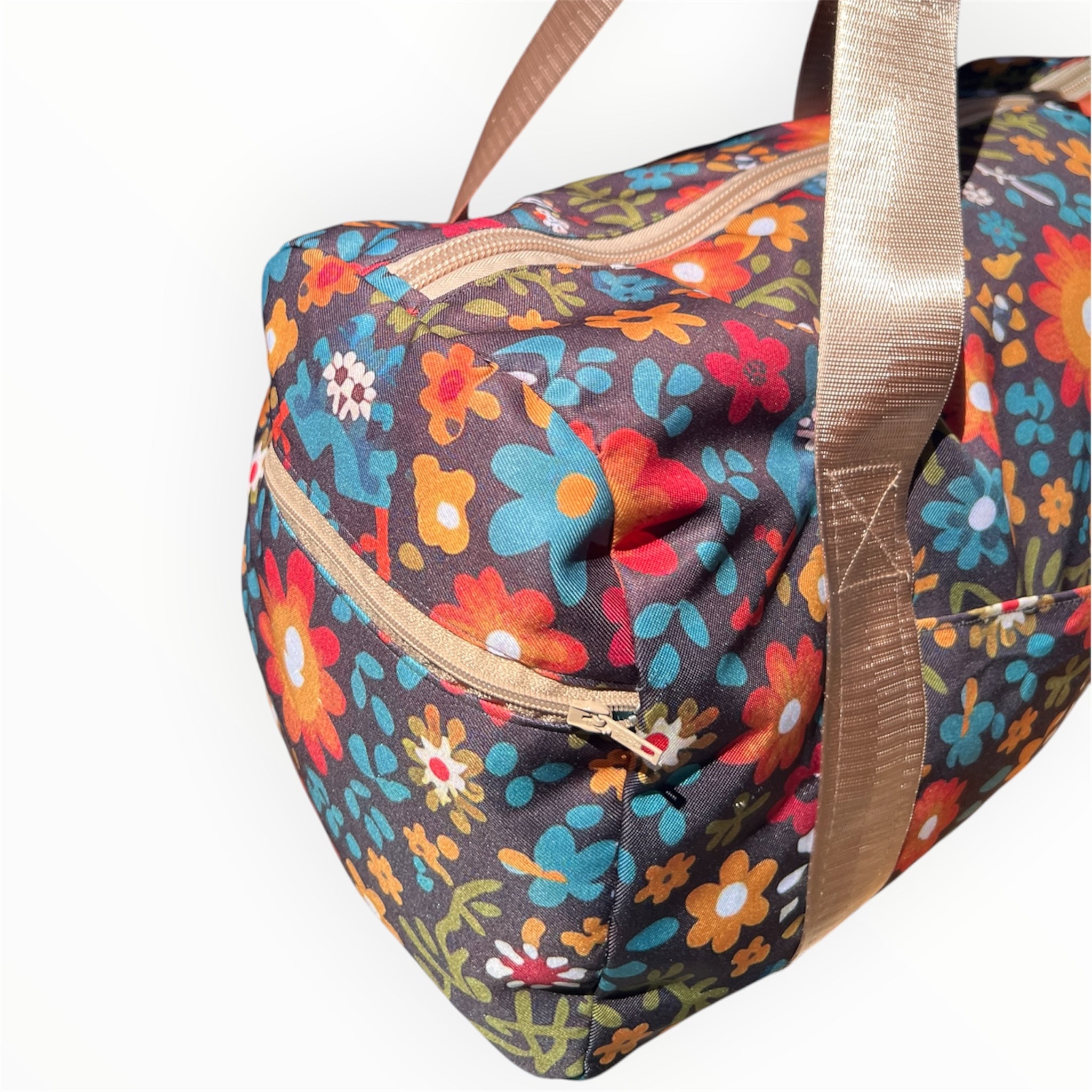 Olive Bloom Duffel Bag