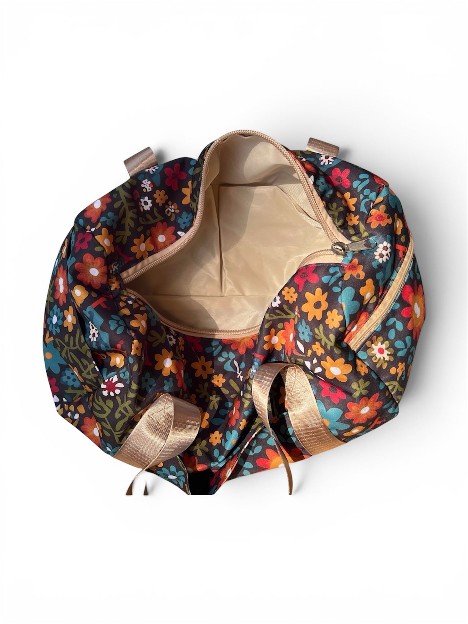 Olive Bloom Duffel Bag